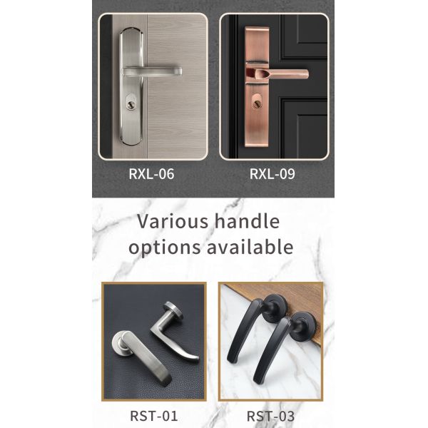 330mm Series Cylinder Mortise Lock for Main Door Lock Medium Security Level 3 Keys 304 Stainless Steel