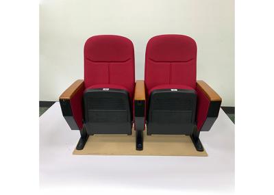 Cadeiras customizáveis do auditório da igreja da auditoria com a almofada de escrita de madeira
