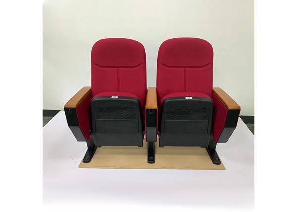 Cadeiras customizáveis do auditório da igreja da auditoria com a almofada de escrita de madeira