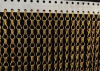Rideau en chaîne à double crochet en aluminium coloré / Rideau en chaîne en treillis en treillis métallique décoratif