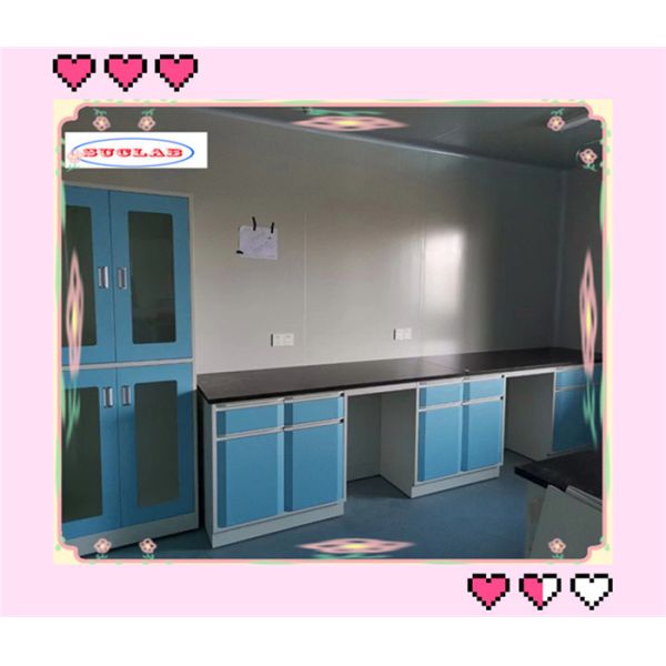 Adjustable Glass Shelf Lab Workbenches With Multi Functional Socket