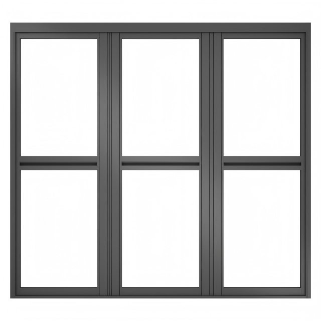 Silent Track Windproof Aluminium Folding Doors Simple Structure Single Glass 8mm