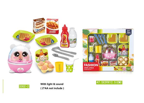 Non - Toxic DIY Food Kitchen Set Educational Children's Play Toys W / Egg Steamer Age 3