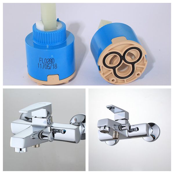 Contemporary Bathtub Bathroom Sink Faucets Chrome Polished , Wall Mounted Type