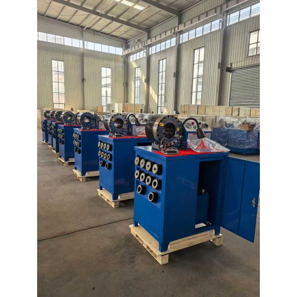 2 Inch 600T Crimping Force Rubber Hose Crimping Machine With 6-51mm Range And 10 Interchangeable Dies