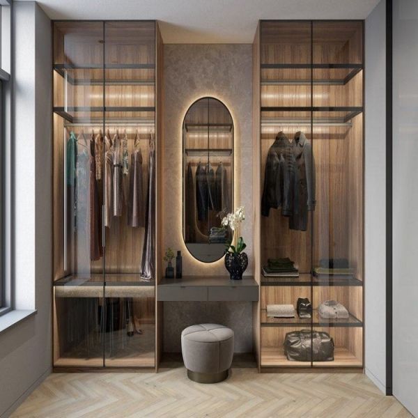 New Design China Factory Bedroom Wall Wardrobe Design Walk in Closet Wardrobe