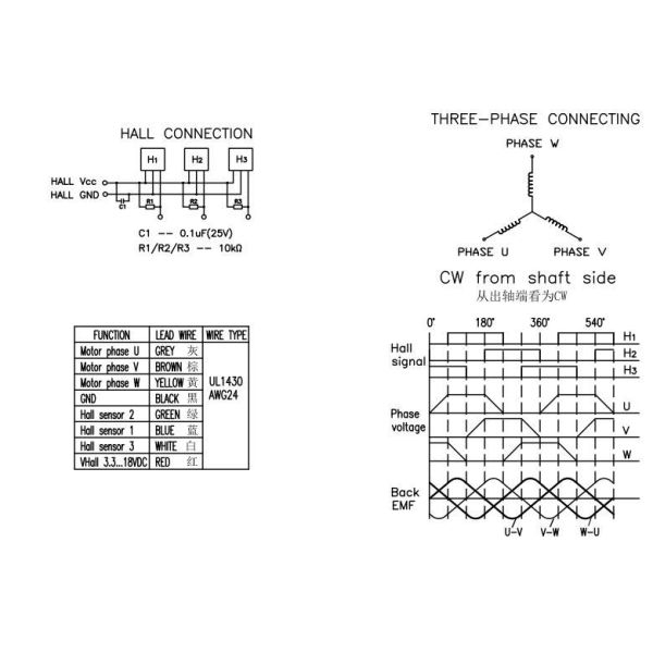 JQ45BLW27 24V 4840rpm 130mN.m Out Rotor Brushless DC Motor For Medical Device