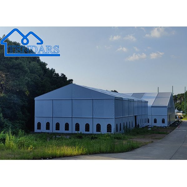 6061/T6 Aluminum 6x6m Heavy Duty Marquee Tent Fire-Retardant Canopy Heavy Duty Anchors for Trade Exhibitions