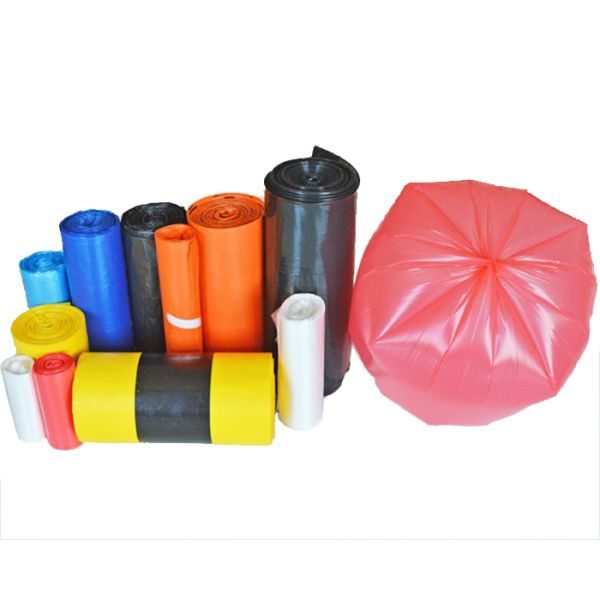 Se aceptan bolsas de basura de cocina de HDPE/LDPE/LLDPE con cuerda de tracción de uso pesado