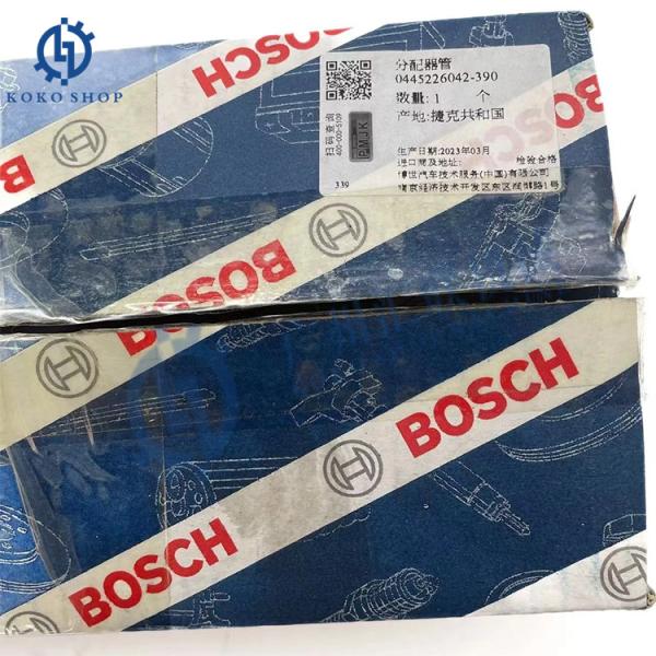 Bosch Distribuidor de combustible Tubo de tren común 3977530 0445226042 6754711210 0445226034 Combustible de ajuste múltiple Motor 6D107 Excavadora