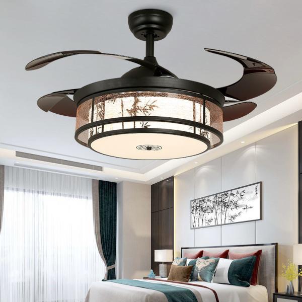 Safe Indoor Fan Light Remote Control Ceiling Lighting Chandelier With Fan