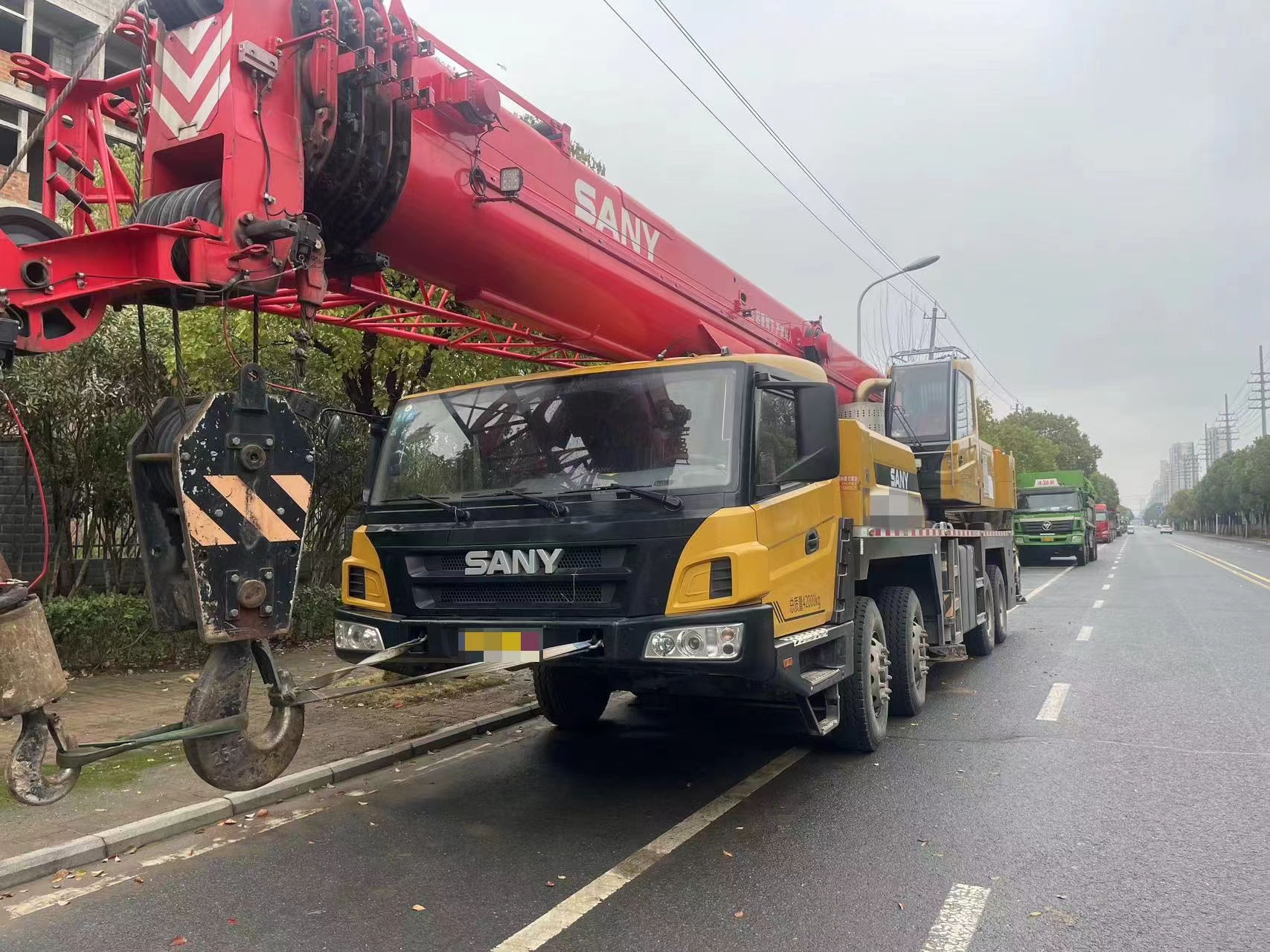 55т Sany STC550 Используемые всеповерхностные краны