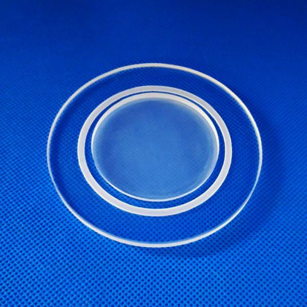 反腐食の石英ガラスのガラス フランジ、ゆとりの紫外線等級の石英ガラス