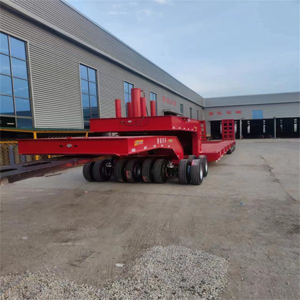 Customized 16500*2550*3580mm Flatbed Semi Trailer for Heavy-Duty Transportation