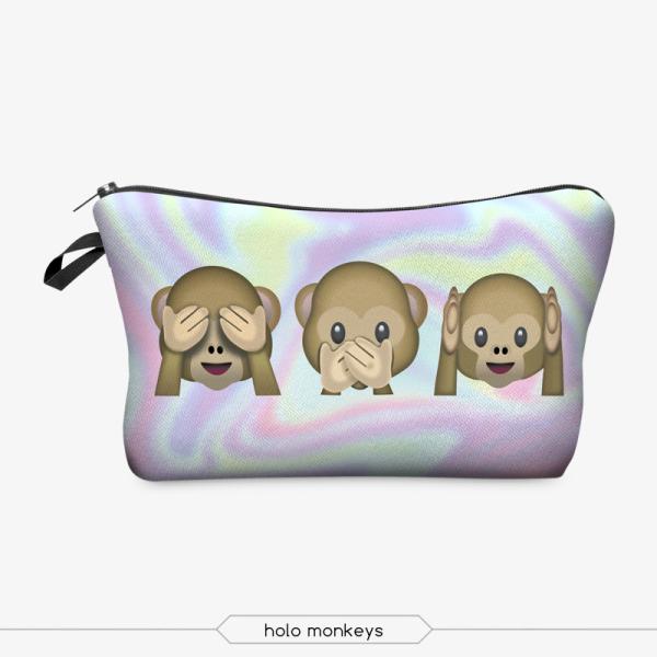 Makeup Bag, 3D Printing women cosmetic bag Multifuncition Pencil Holder