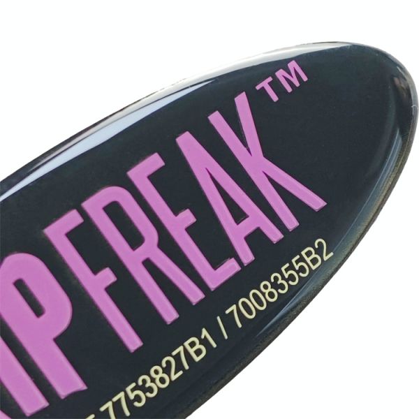 Custom Oval Aluminum-Based Epoxy Dome Nameplate With Adhesive Backing