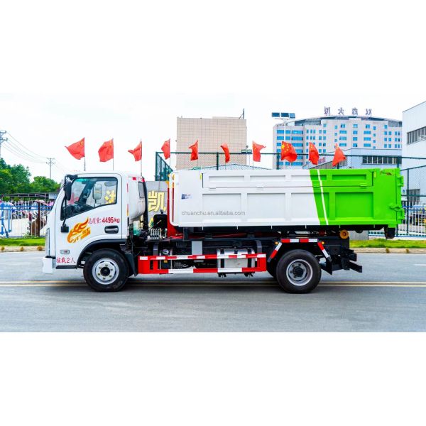Avant quatre arrière huit chariot détachable bras crochet camion poubelle pour transmission manuelle et nettoyage de la route municipale