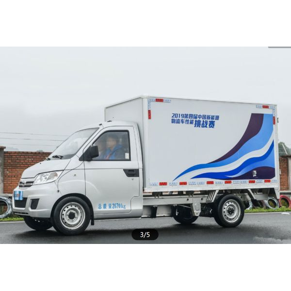 EV Freezer Box Cargo Container Truck 30KW 60KW Cabin Type