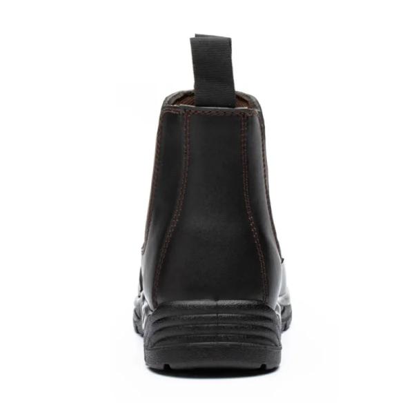 No Lace Cheales Safety Shoes Waterproof / Oil Resistant Shoes Black