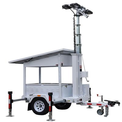 7M Mast Single Axle Durable Battery Solar Light Tower Mining Operations Mobile Light Tower Manufacturers
