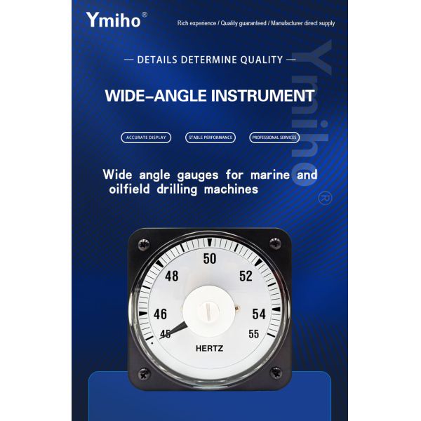 45-55Hz Analog Panel Frequency Meter | Industrial Grade for Marine & Oilfield Equipment