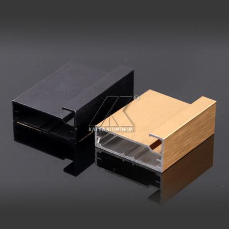 Gold, Black Anodized Handle For Kitchen Cabinet OEM Aluminum Extrusted Profile