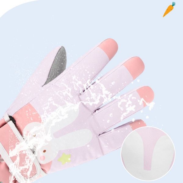 Autumn Full Finger Kids Winter Gloves Waterproof Windproof Touchscreen Ski Mittens Cold Weather Breathable Insulated