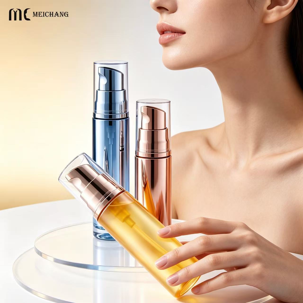 80ml / 100ml / 130ml Slim PET Fine Mist Spray Bottle for Makeup Setting Spray(MC-451)