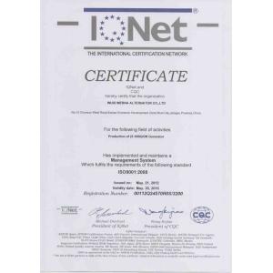 Wuxi Werna Alternator Co., Ltd. Certifications