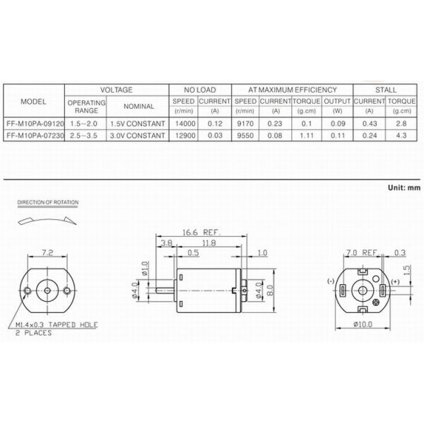 Мотор почищенный щеткой драгоценным металлом 3В/6В/12В мотора ДК М10ВА 10мм микро- для игрушки робота лянр