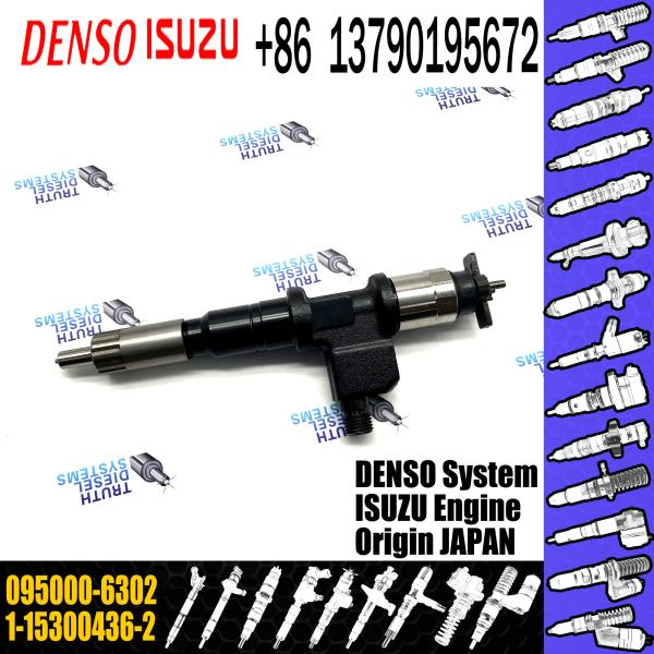 Assemblée commune de haute qualité d'injecteur de carburant de rail 095000-6302 pour ISUZU 6WG1 1-15300436-2