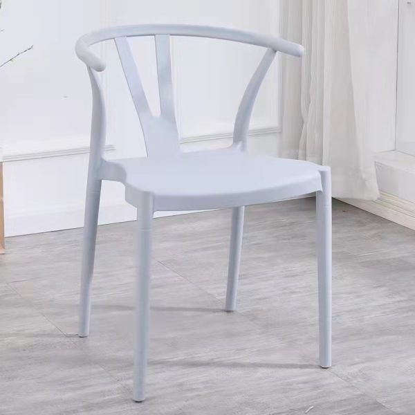 Restaurants Coloured Plastic Dining Chairs Steel Frame