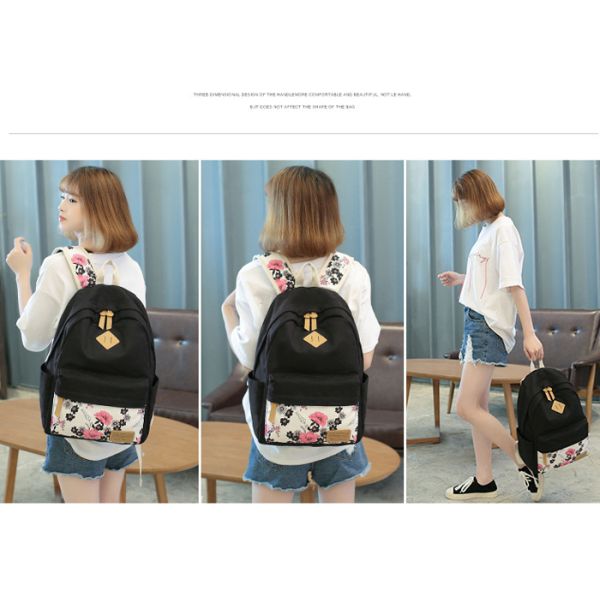 Canvas Polyester Children School Book Bag
