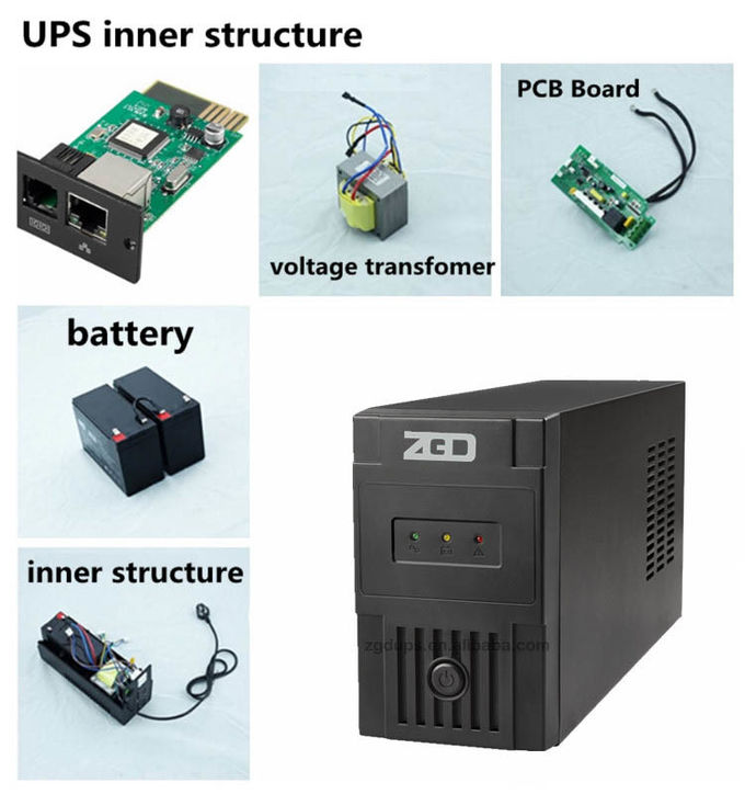 500VA к 1000VA линии взаимодействующий UPS 220VAC