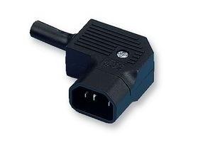 IEC 60320 Cable Mount AC Electrical Plug JA-2233-2 10A 250VAC 3PIN Screw Inlet Rewireable Male Power Entry Connector