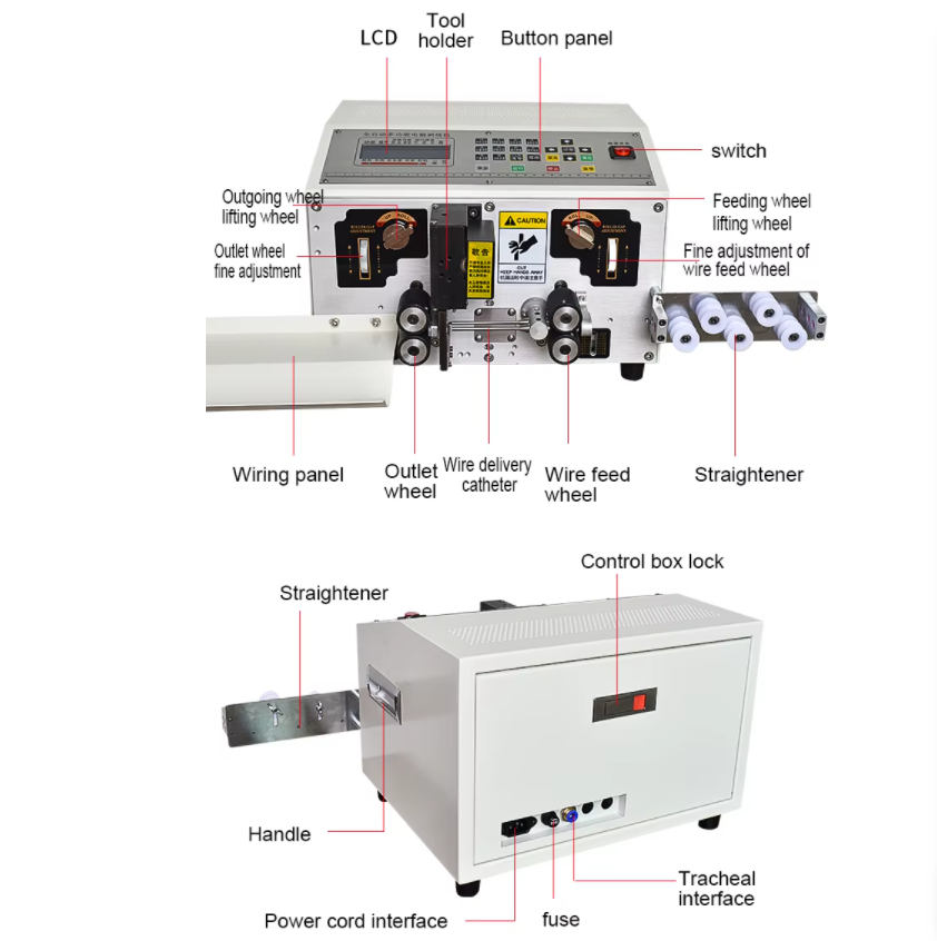 Factory Price Automatic High Speed Electronic Cable Cutting Stripping Machinery with High Output