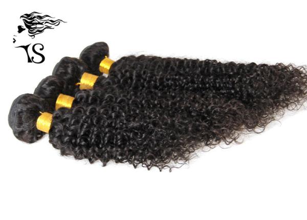 Malaysian Virgin Unprocessed Human Hair Weave 4 Bundles Jerry Curly Black Color