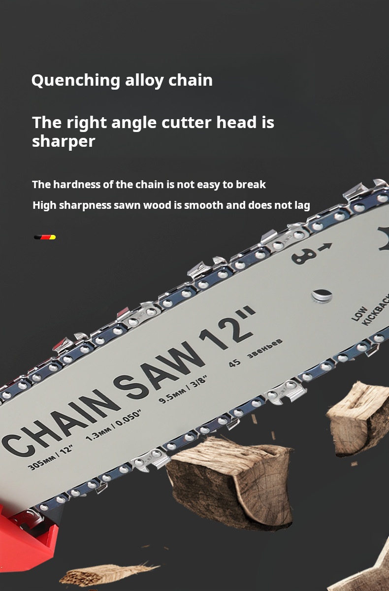OEM перезаряжаемая электрическая цепная пила ручная батарейная цепная пила для домашнего хозяйства