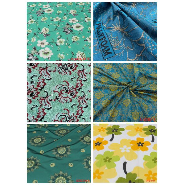 100% Polyester Golden Pongee Mattress Quilting Fabric Warp Knitting Printing