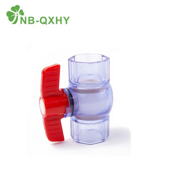 PVC UPVC шаровой клапан для химической промышленности Прозрачный/прозрачный рыбный бак лаборатории