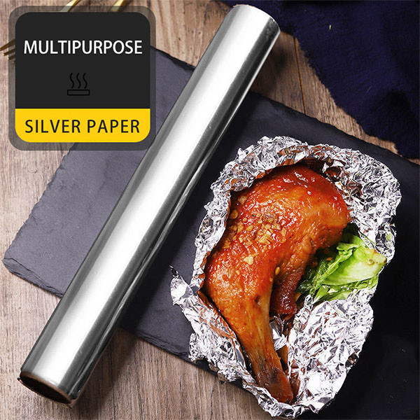 273x165mm Kitchen Aluminum Foil Roll Heavy Duty Food Wrapping Paper Sheet