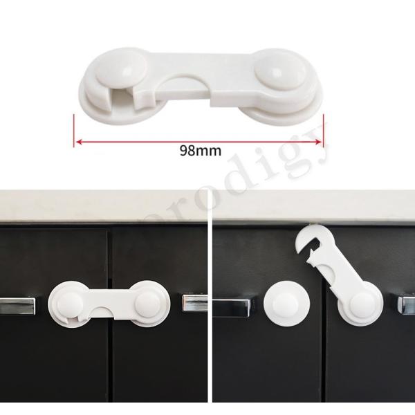 One Hand Operation Baby Safety Lock Plastic Cabient Drawer Lock