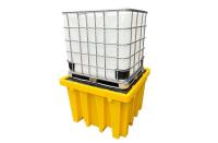 4 côtés élévateur à fourche entrée palettes PE L1380 W1380 H900mm 385Gallon