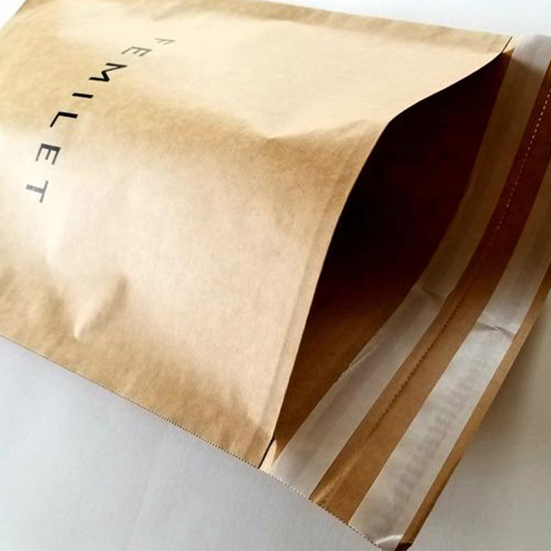 Biodegradable Expandable Kraft Bubble Mailer Bags Waterproof Shipping Envelope For Clothing Kraft Paper Express Delivery Bag