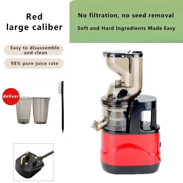 Slow Juicer Big Mouth Electric Household Vegetable Juice Multi-functional Squeezing Juicer