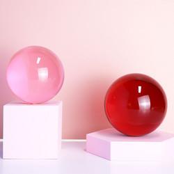 Factory wholesale Customized resin decoration clear acrylic balls colored decorative ball  transparent acrylic toy balls
