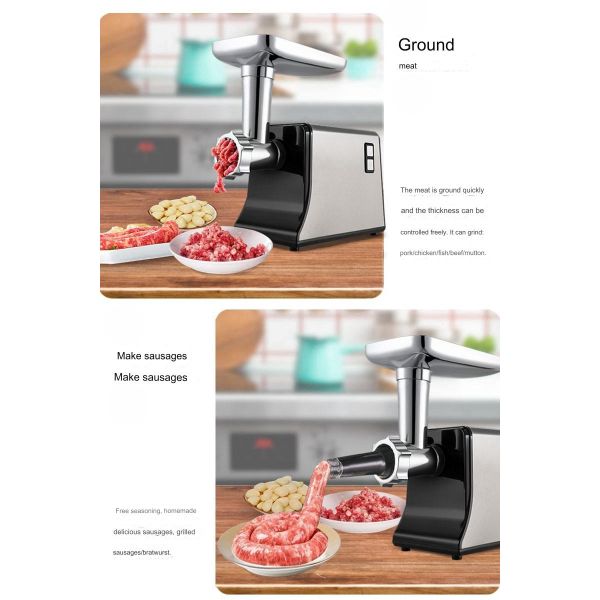 Small Commercial Automatic Meat Grinder for Grinding Meat and Stuffing Pepper Sausages