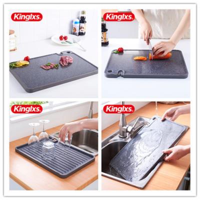 New Creative Cutting Board Kitchen Chopping Board Can Be Used To Sharpen The Knife And Grind Garlic Double-Sided
