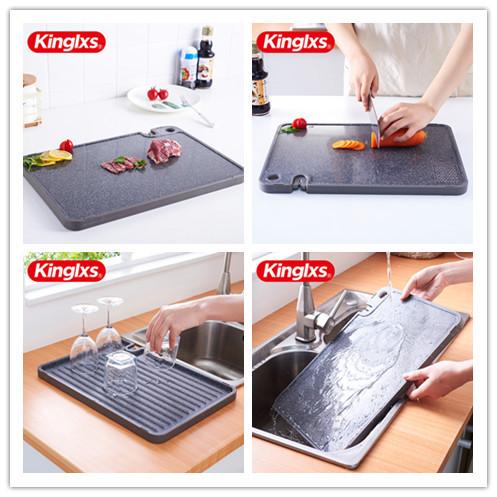New Creative Cutting Board Kitchen Chopping Board Can Be Used To Sharpen The Knife And Grind Garlic Double-Sided