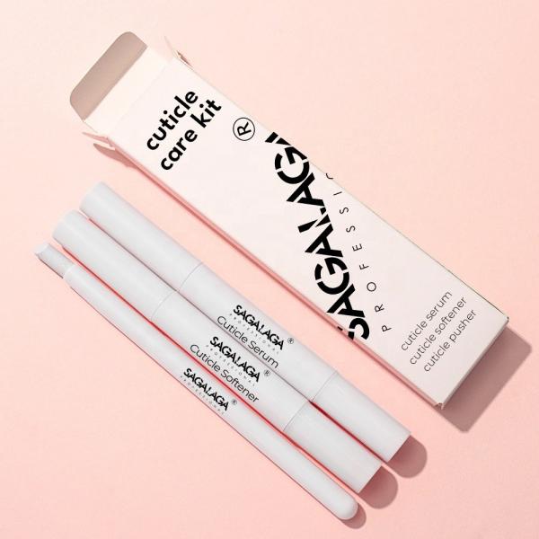 Nail Care Growth Serum Oil Pen Product Cuticle Pusher Remover Liquid and Pushers Set